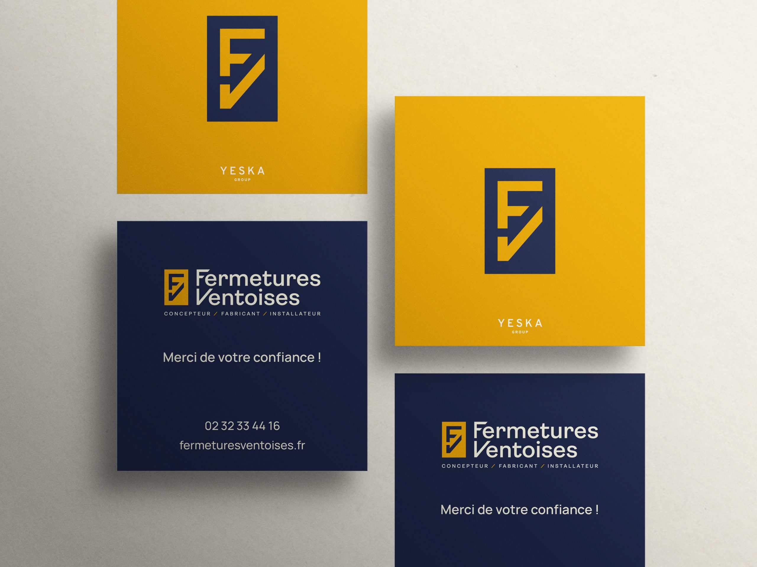 Square Business Card Psd Mockup